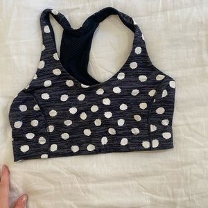 Outdoor voices polka dot sports bra